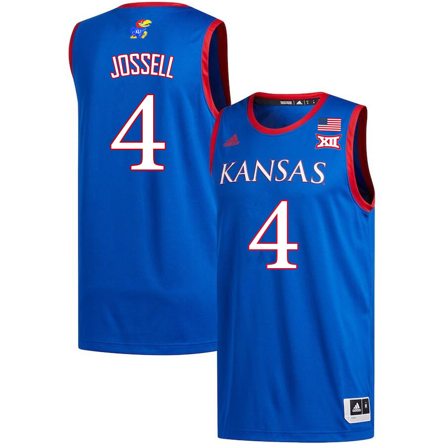 Men #4 Latrell Jossell Kansas Jayhawks College Basketball Jerseys Sale-Royal - Click Image to Close